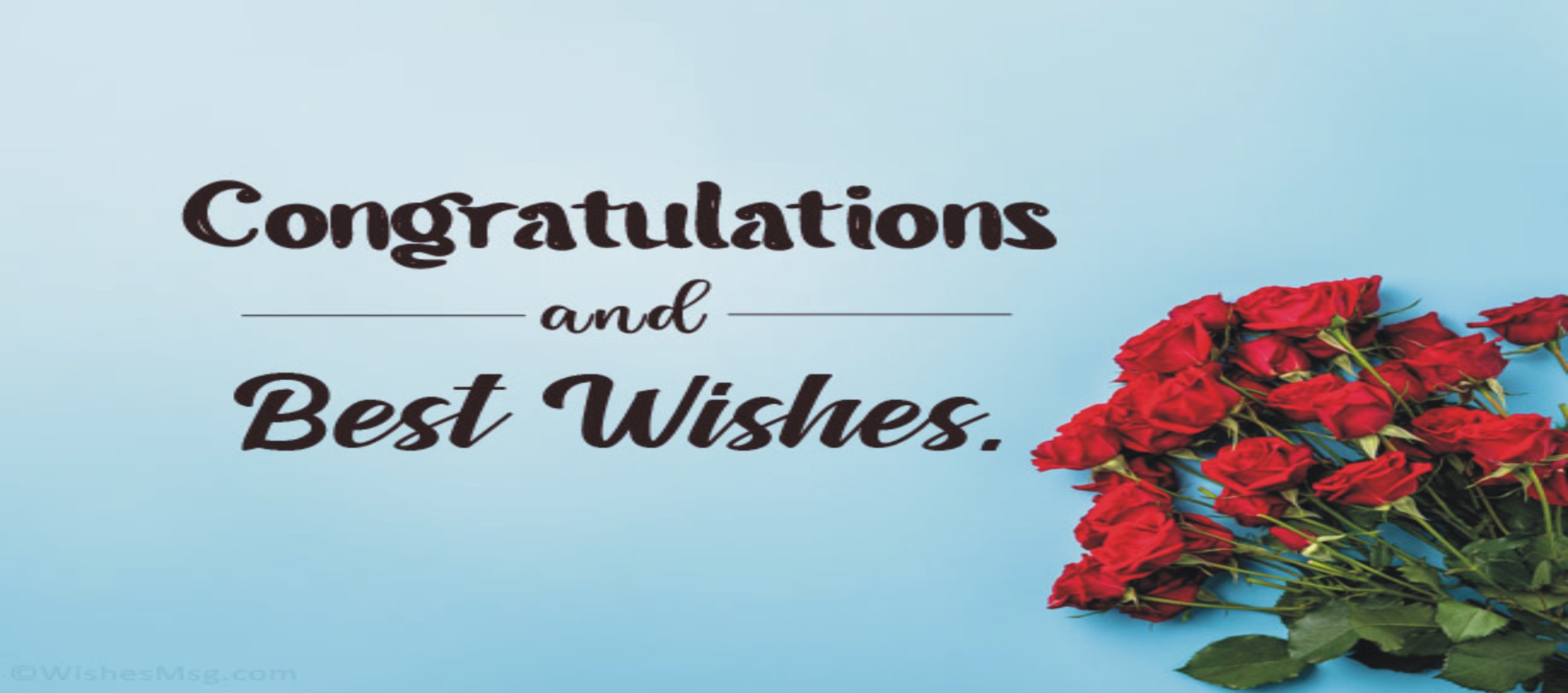 Congratulations &  Best Wishes